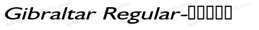 Gibraltar Regular字体转换